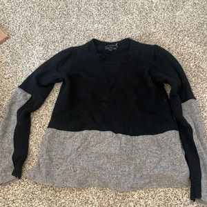 J. Crew Black and Grey Sweater